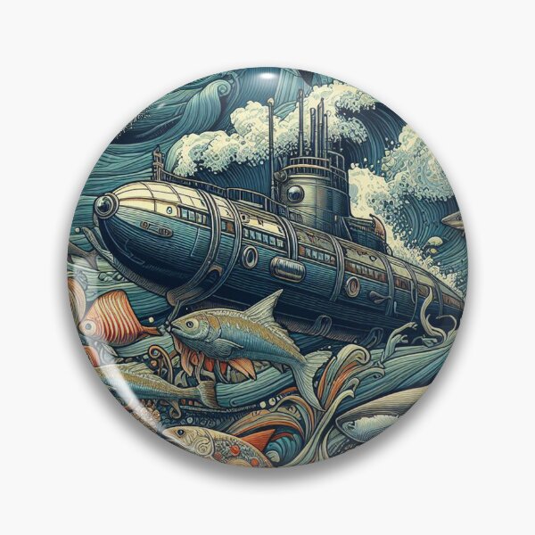 Item preview,  surreal submarine  designed and sold by Foxlindesigns.