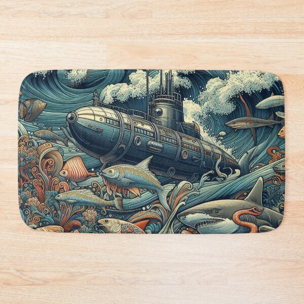 Item preview,  surreal submarine  designed and sold by Foxlindesigns.