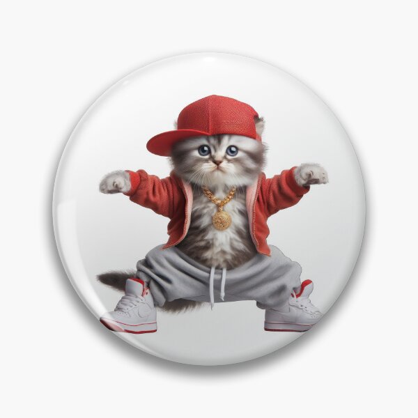 Item preview, Hip Hop Kitty - Funny and Cute Animal Design designed and sold by joyfulcow.