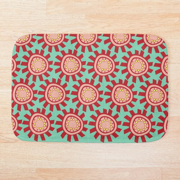 Item preview, Retro pattern No74c - moody optical blooms (red and pink) designed and sold by TalkingHerds.