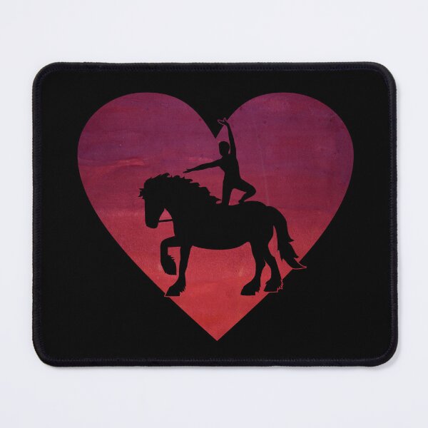 Item preview, Equestrian Vaulting Horse Love Heart | NickerStickers®  on Redbubble designed and sold by NickerStickers.