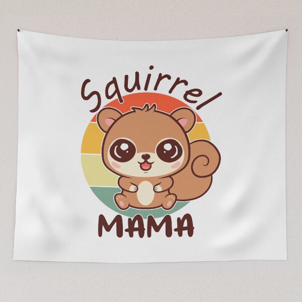 Item preview, Funny Squirrel Mama Rodent Cartoon Vintage designed and sold by RayanPod.