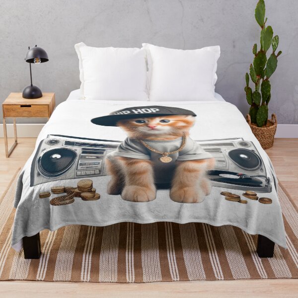 Item preview, Hip Hop Kitty - Funny and Cute Animal Design designed and sold by joyfulcow.