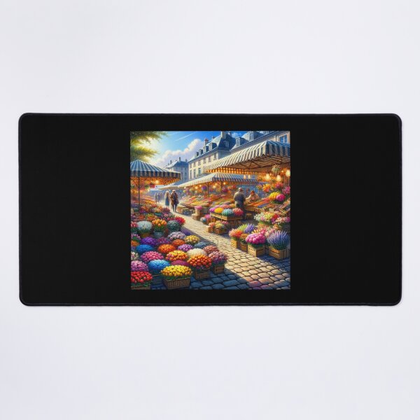 Item preview, Vibrant Flower Market Sunny Day Art designed and sold by BestArtByArvind.