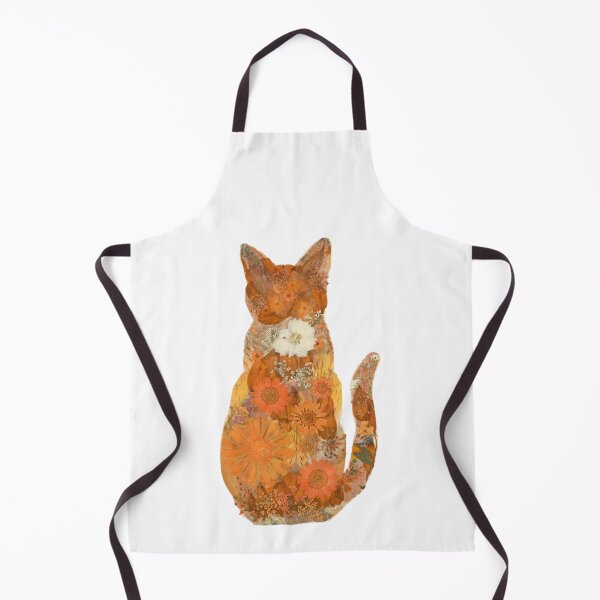 Item preview, Orange Cat - Pressed Flower Art designed and sold by suebarell.