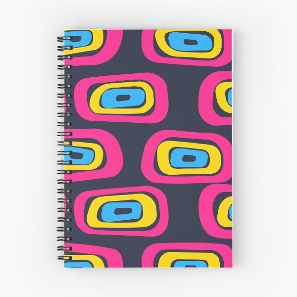 Item preview, Pansexual pride vintage 1970s wallpaper pattern designed and sold by PhineasSpoon.