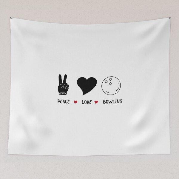 Item preview, Peace Love Bowling Funny Tie Dye Bowling Lovers Trendy For Sale designed and sold by Dzeery.