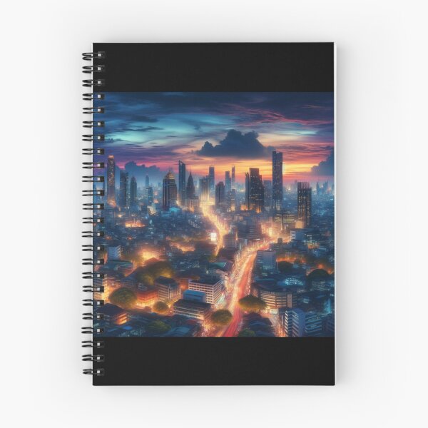 Item preview, Bustling Cityscape Dusk Art designed and sold by BestArtByArvind.