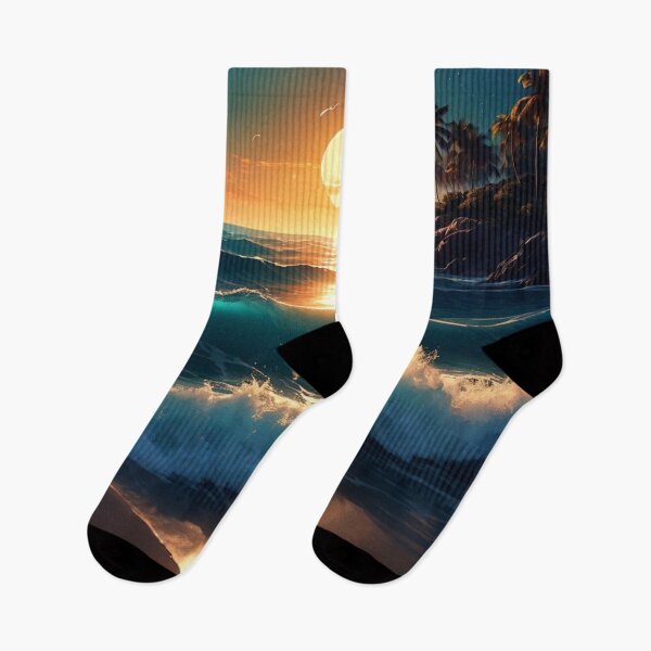 Item preview, Tranquil ocean sunset designed and sold by FGCART.