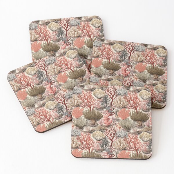 Item preview, Coral Drawing Diagram Seamless Pattern designed and sold by Hannah Kay.