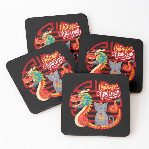 Item preview, Cat Dragon Chinese New Year - Año nuevo Chino con gato designed and sold by JosefinaDesigns.