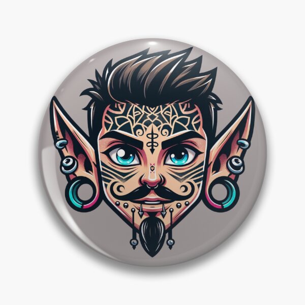 Item preview, Tattooed Elf With Piercings. designed and sold by Matheus Castellucci.