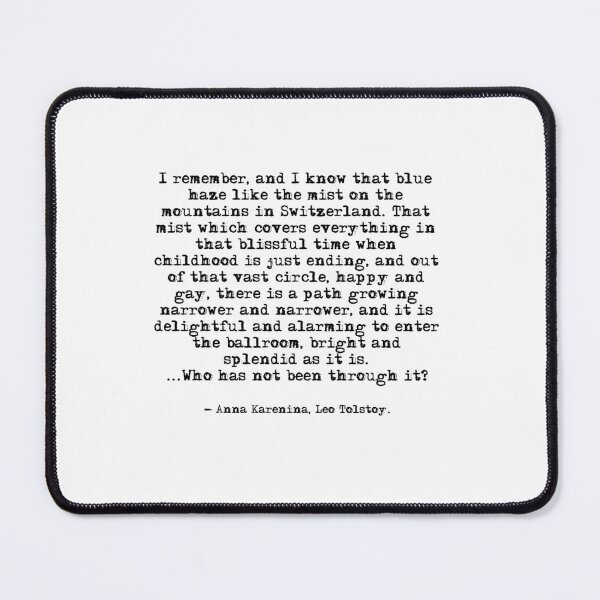 Item preview, Like the mist on the mountains in Switzerland - Anna Karenina designed and sold by peggieprints.