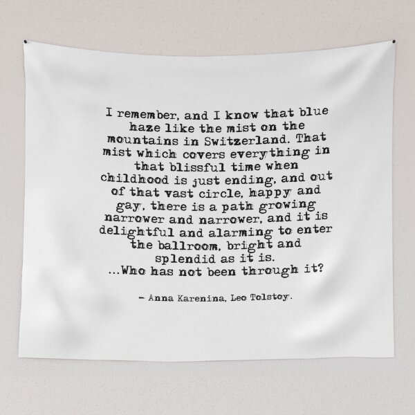 Item preview, Like the mist on the mountains in Switzerland - Anna Karenina designed and sold by peggieprints.