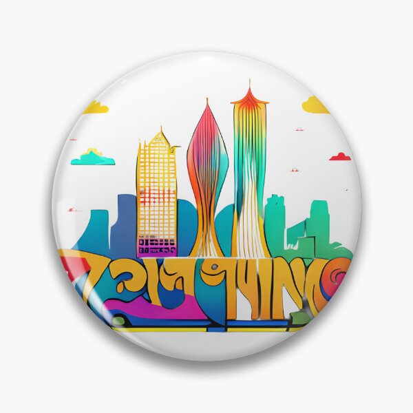 Artikelvorschau, Psychedelisches Fantasy-Land-Skyline-Poster entworfen und verkauft von Chubuter.