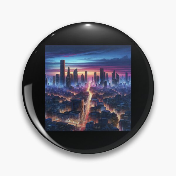 Item preview, Bustling Cityscape Dusk Art designed and sold by BestArtByArvind.