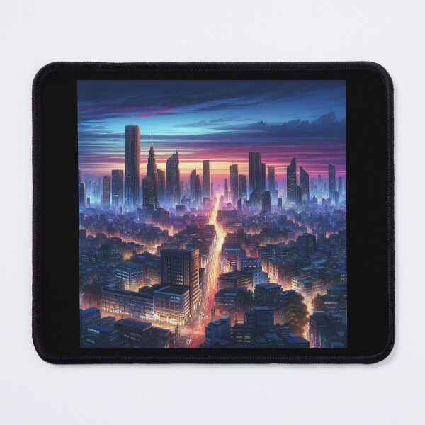 Item preview, Bustling Cityscape Dusk Art designed and sold by BestArtByArvind.