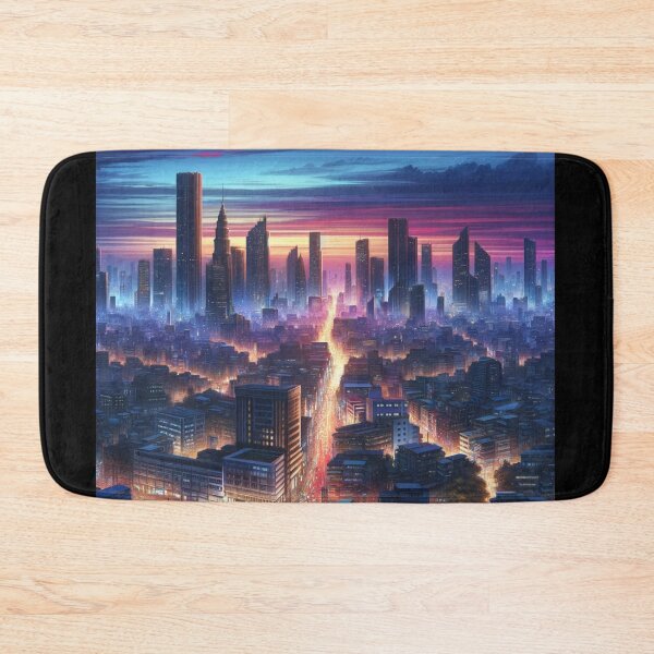 Item preview, Bustling Cityscape Dusk Art designed and sold by BestArtByArvind.