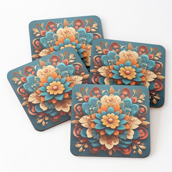 Item preview, Floral Potency: Vintage Power Flower Mandala designed and sold by WAUZ.