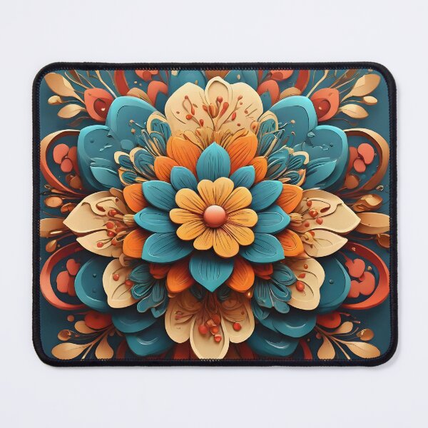 Item preview, Floral Potency: Vintage Power Flower Mandala designed and sold by WAUZ.