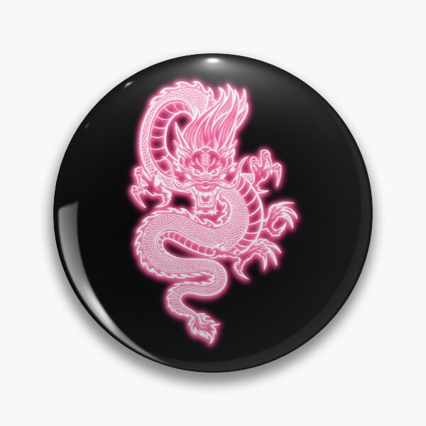 Item preview, Pink Neon Glow Chinese Dragon designed and sold by lachataigne.