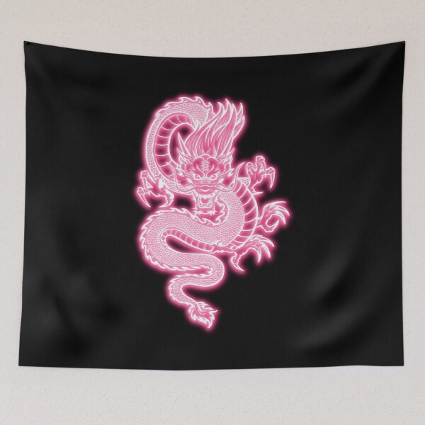 Item preview, Pink Neon Glow Chinese Dragon designed and sold by Heraldry design.