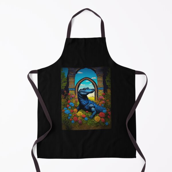 Item preview, Fantasy Blue Alligator With Flowers designed and sold by AStar17.