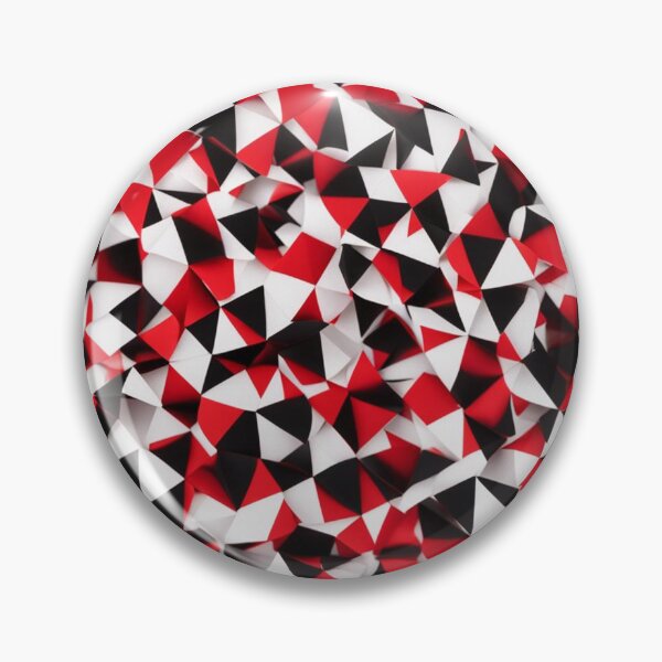 Item preview, White Red Black Triangle Pattern designed and sold by Simplybe1.