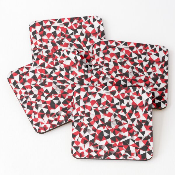 Item preview, White Red Black Triangle Pattern designed and sold by Simplybe1.