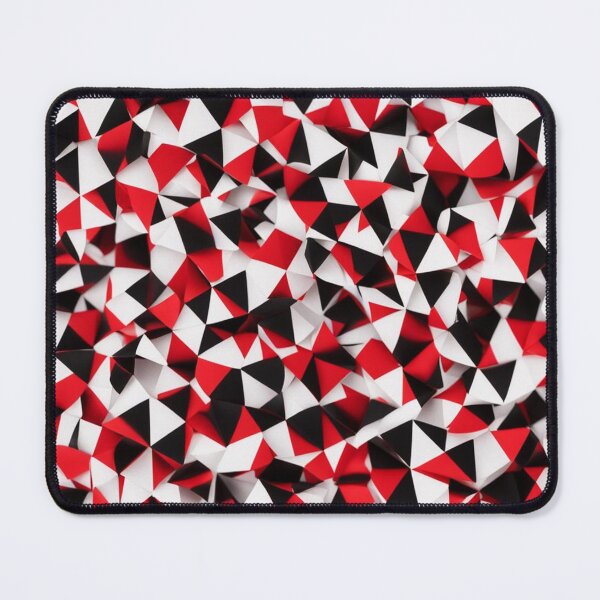 Item preview, White Red Black Triangle Pattern designed and sold by Simplybe1.