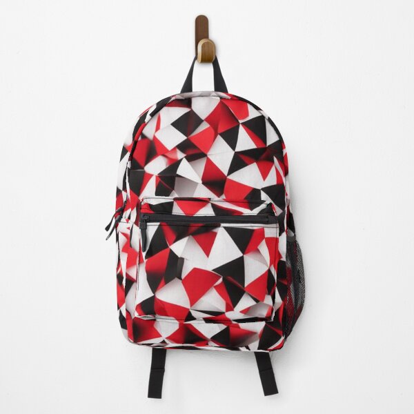 Item preview, White Red Black Triangle Pattern designed and sold by Simplybe1.