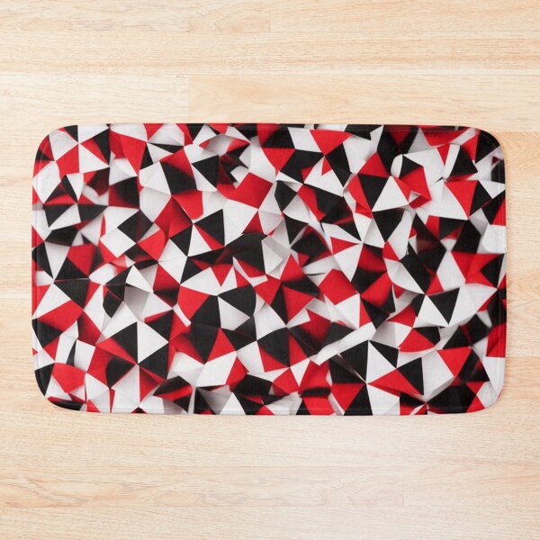 Item preview, White Red Black Triangle Pattern designed and sold by Simplybe1.
