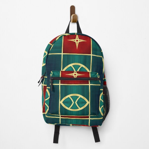 Item preview, Royal Red Gold Teal Boho Geometric Pattern XVIII designed and sold by © Maya Lavda || wocado.