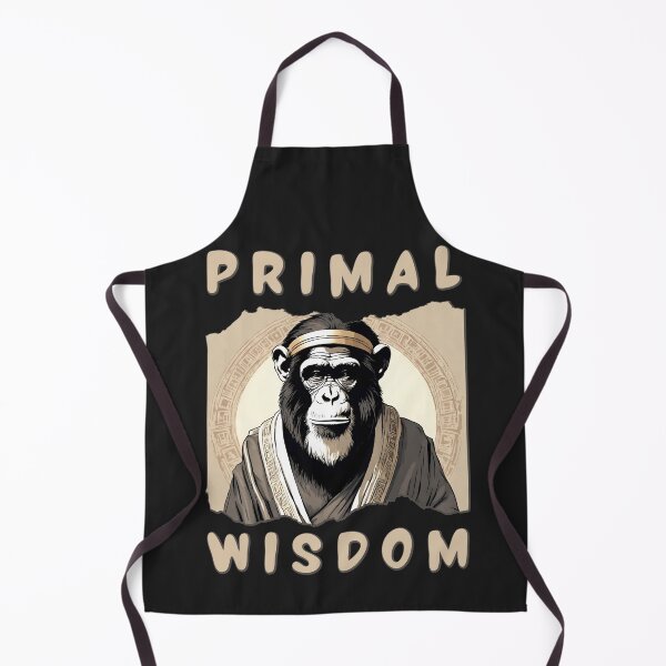 Item preview, Greek chimp philosopher primal wisdom designed and sold by AEROSPACE-IND.