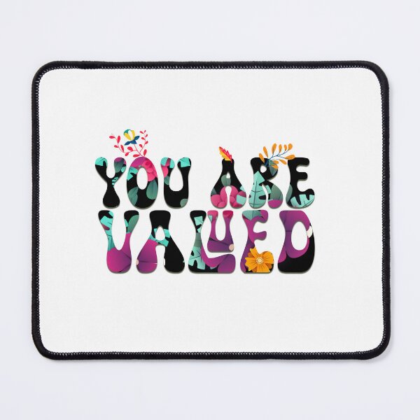 Item preview, You are Valued, You Are Loved, Flowers Roses Beautiful Cute Kawaii Groovy Quote Book Vibe designed and sold by DjenShop.