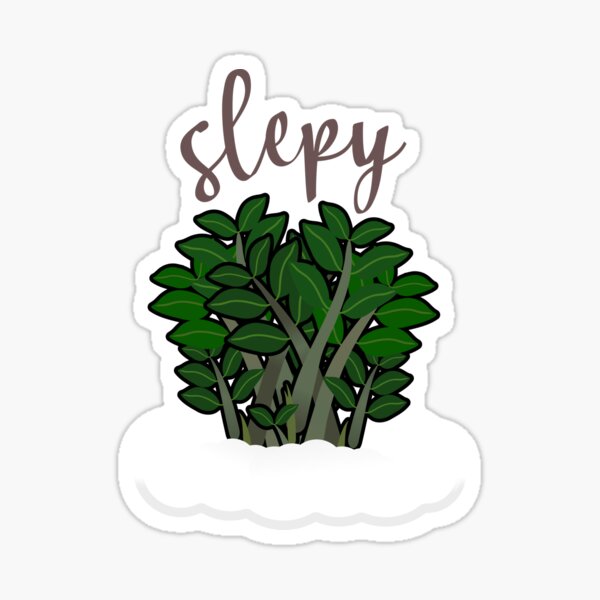 Zzplant is slepy Sticker