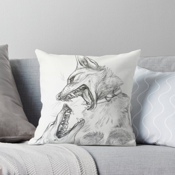 Item preview, Sparring dogs pencil sketch designed and sold by SpectralFae.