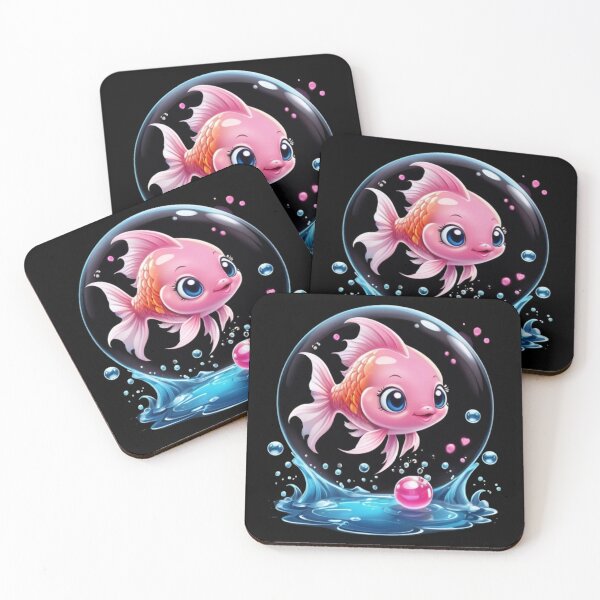 Item preview, Dive into Style with our Pinky Fish in a Giant Bubble Design - Perfect Gift Option! designed and sold by JOY STORE 45.