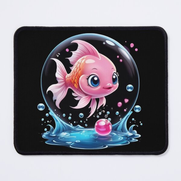 Item preview, Dive into Style with our Pinky Fish in a Giant Bubble Design - Perfect Gift Option! designed and sold by JOY STORE 45.