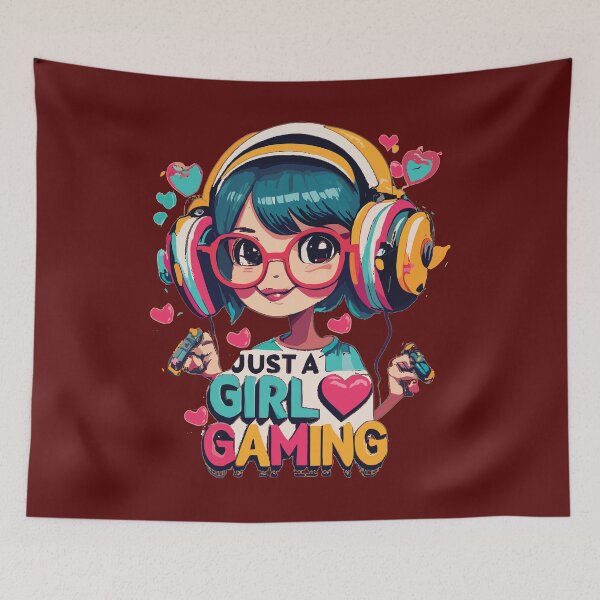 Item preview, Just a Girl Who Loves Gaming designed and sold by Ketique.