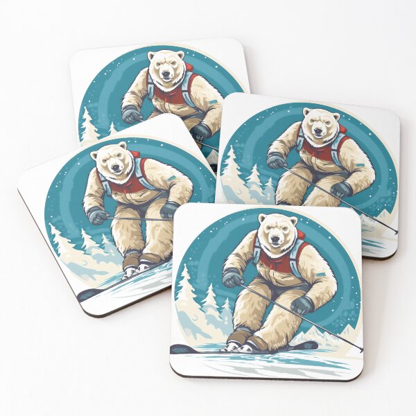Item preview, polar bear skiing designed and sold by javierparra.