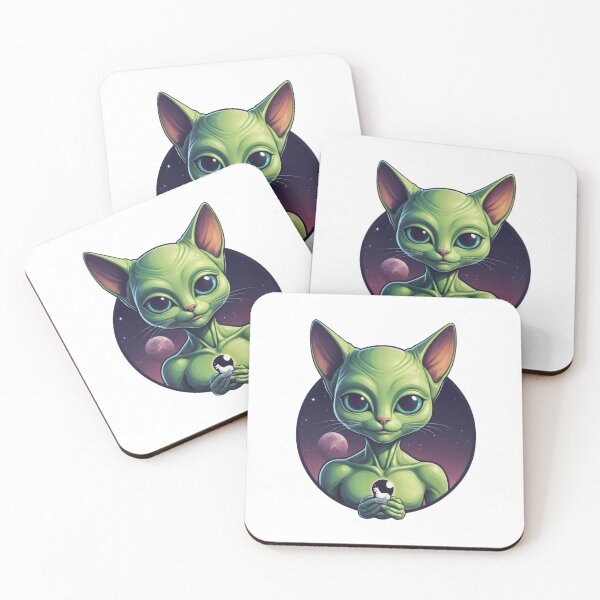 Item preview, Alien Cute Cat Logo designed and sold by Simplybe1.
