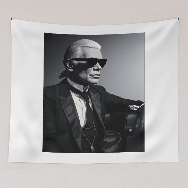 Item preview, Portrait of Karl Lagerfeld designed and sold by thomas43.