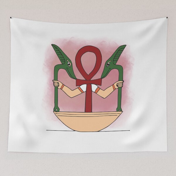 Item preview, Ancient Egyptian Ankh Symbol Holding Two Scepters (symbol of Power). designed and sold by HEMRO.