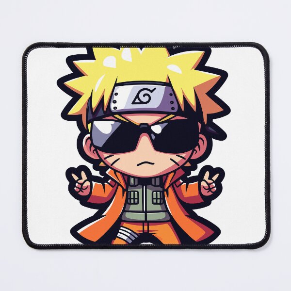 Item preview, Chibi Blonde Guy Sticker with Sun Glasses and Orange Suit designed and sold by diegomenjivar92.