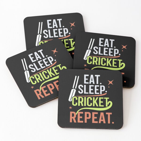 Item preview, Eat Sleep Cricket Repeat designed and sold by MillenniumDrip.