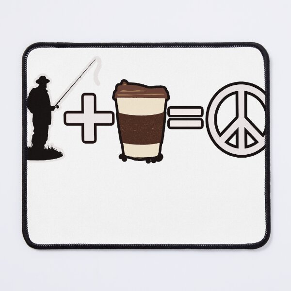 Item preview, fishing, coffee, peace  designed and sold by White Tiger Designz .