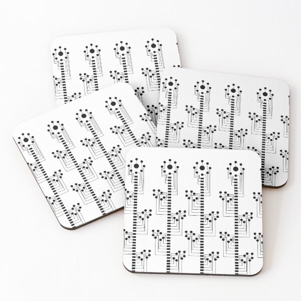 Item preview, Cyber Flowers (black) designed and sold by D-Vogt-Grafik.