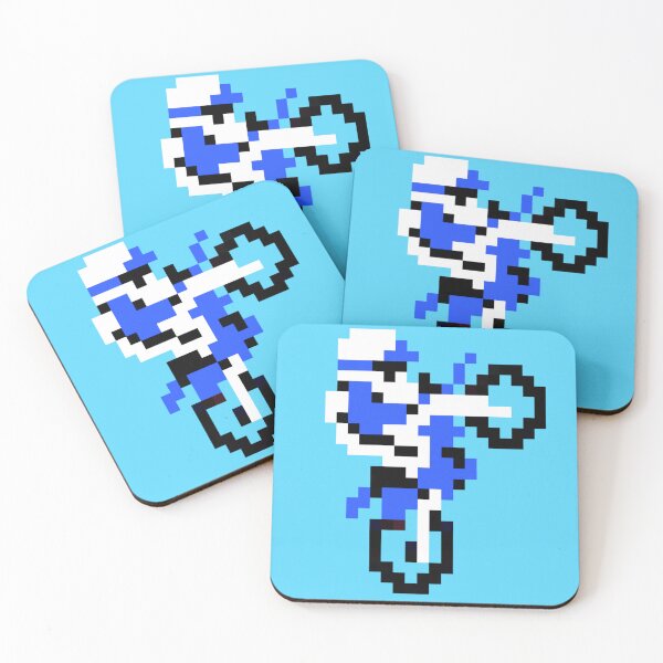 Item preview, 80's Motorcycle Video Game Bike Blue designed and sold by tommysnider.