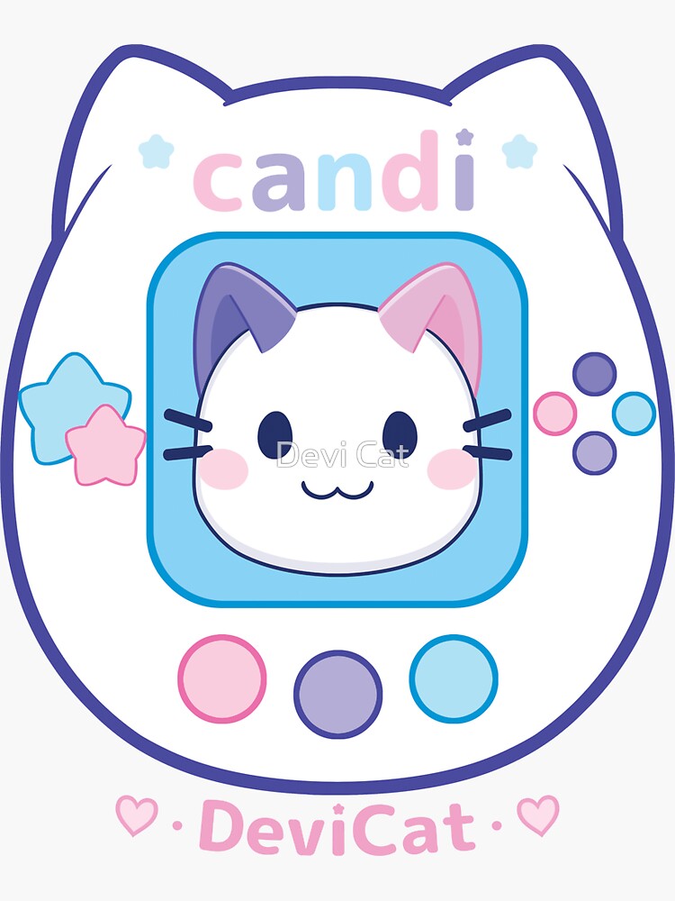 Thumbnail 3 of 3, Sticker, CandiCat Virtual Pet • 2024 designed and sold by devicatoutlet.